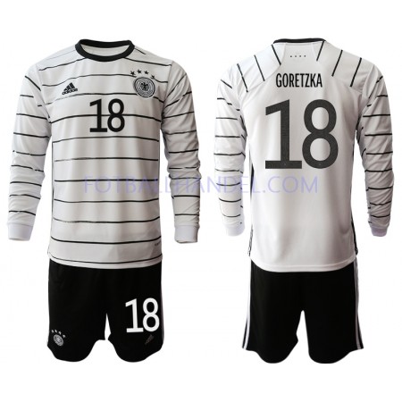 Barn Fotballdrakter Tyskland Leon Goretzka 18 Hjemme Euro 2020 Langermet